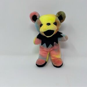 NWOT Cosmic Charlie Tie Dye Grateful Dead Steven Smith Beanie Bear